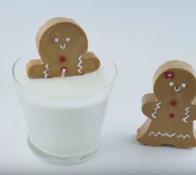 diy gingerbread candle cheap easy gift idea