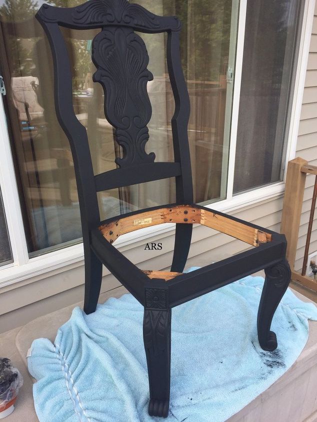 rhiannon an abalone inspired chair makeover, After chalk paint