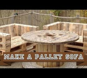 Cómo hacer un sencillo sofá-silla de palets de madera reciclada