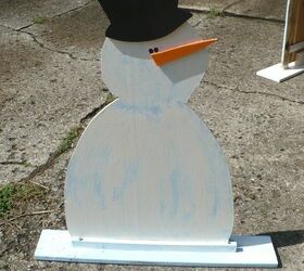 snowman welcome sign