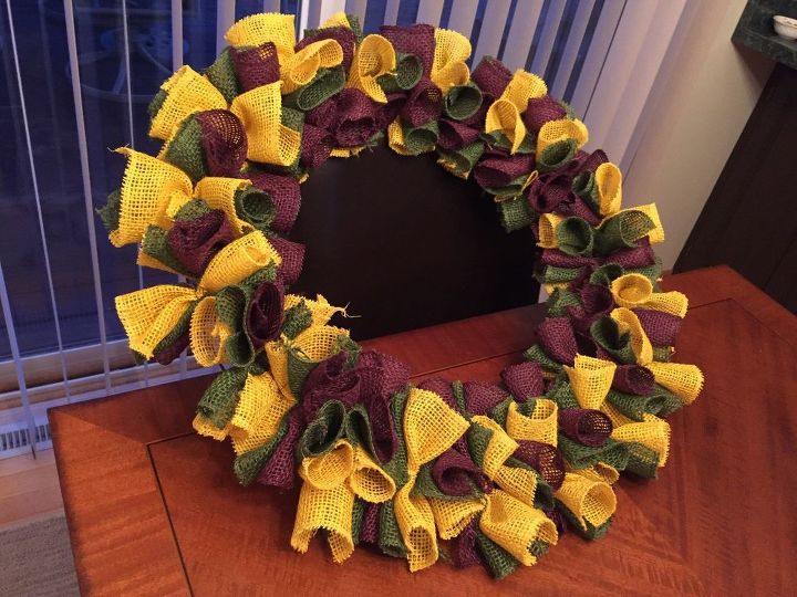 burlap fall autumn halloween wreath