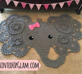 s 10 quick and easy rug ideas to brighten up your space, Popular Elephant Rug Crochet DIY