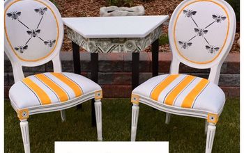 Thrift Store Chairs Given a Facelift With Paint.
