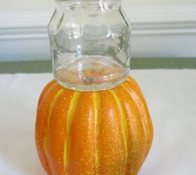 festive fall candle holders using pumpkins
