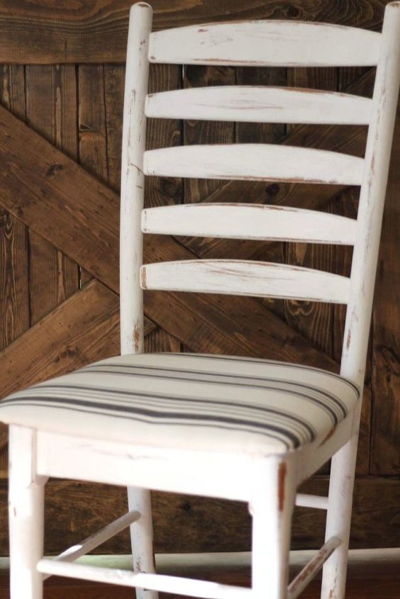 reupholstered dining chairs in 15 minutes