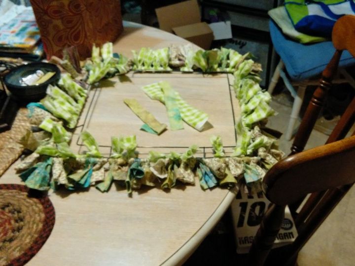 A Square Rag Wreath | Hometalk