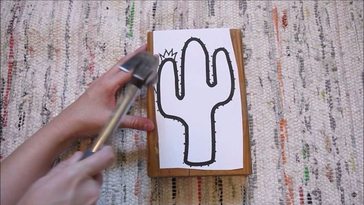 diy cactus string art decorao fcil