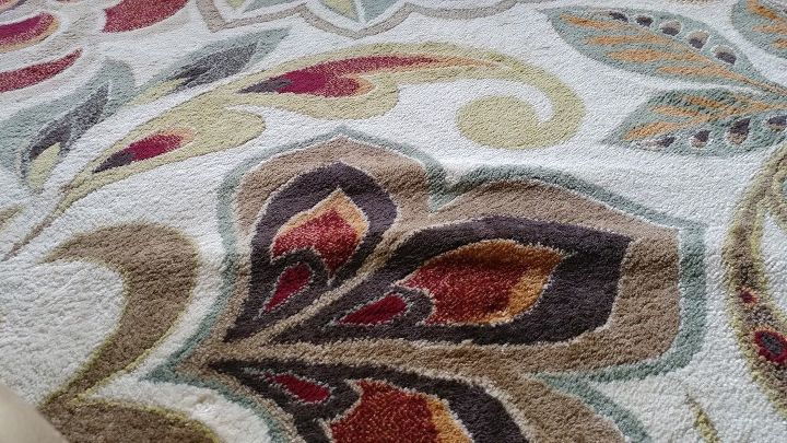 q how to get rid of bumps caused by shampooing on an area rug