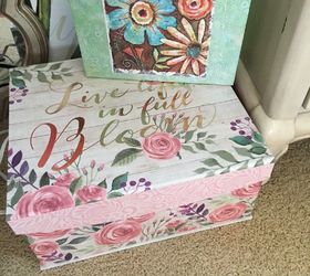 make a shelf using a gift box