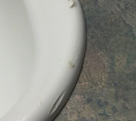 how can i fix a melted spot on a plastic sink
