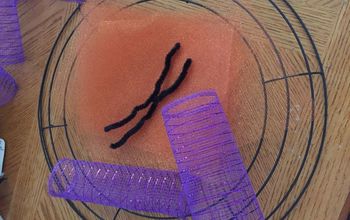 Halloween Dollar Store Wreath