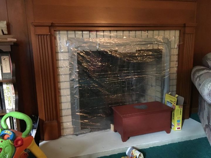 q what can i use to cover a fireplace that s not usable