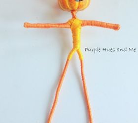 pumpkin head wire dolls diy