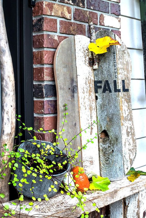 fast fall scrap wood pumpkin sign within an hour