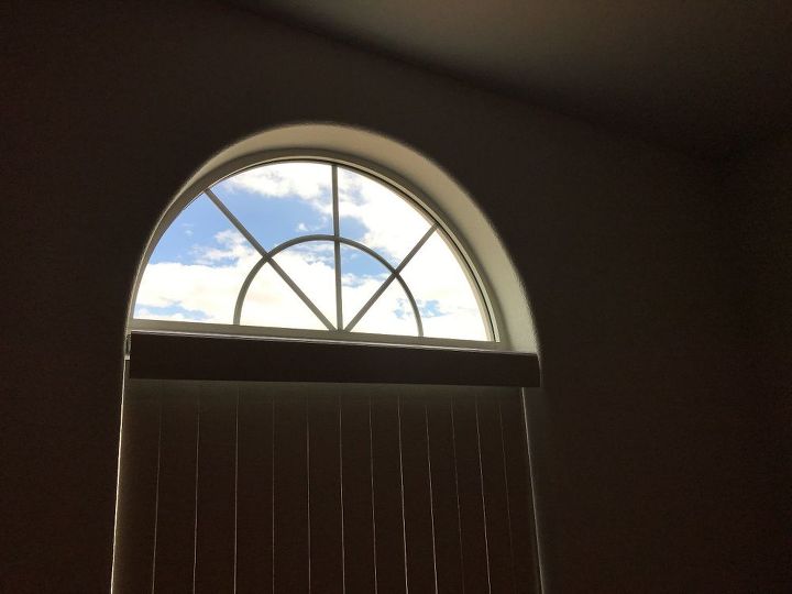 how can i cover up a half moon window without using redi shades