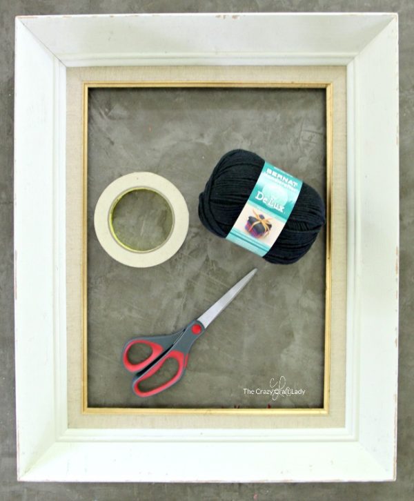 how to make a spider web picture frame