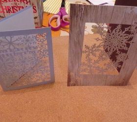 re cycled christmas cards decorating templet