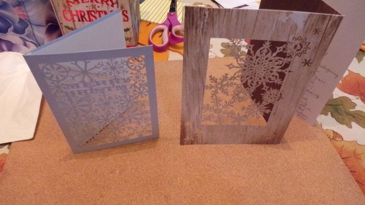 tarjetas de navidad recicladas temple de decoracin
