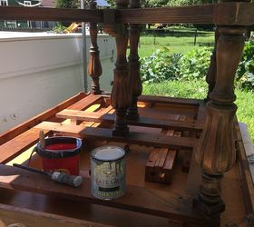 refinished dining table for under 50