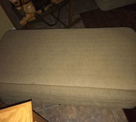 q how to recover a rectangle ottoman that doesn t open