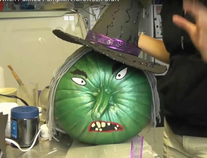 wicked witch halloween pumpkin craft