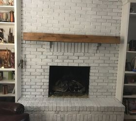 how do i keep my white washed fireplace from chipping