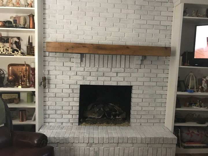 q how do i keep my white washed fireplace from chipping