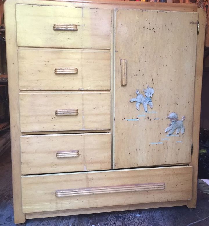 q any suggestions on how to repurpose my antique baby armoire