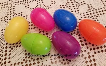  Os ovos de páscoa de plástico podem se tornar decorações de outono? Olha o que eu fiz!