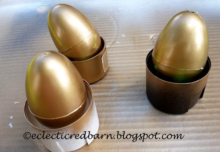 pueden los huevos de pascua de plstico convertirse en decoracin otoal mira lo que