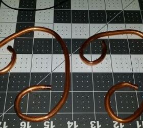make your own copper brackets for a wash cloth hanger