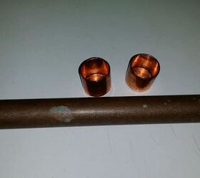 make your own copper brackets for a wash cloth hanger