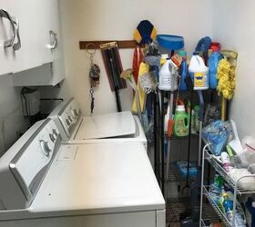 any ideas on cheap way to hang my cleaning tools