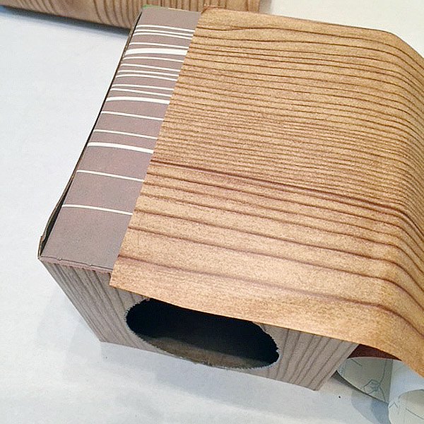 tissue box to ribbon assistant, Completing Contact Paper