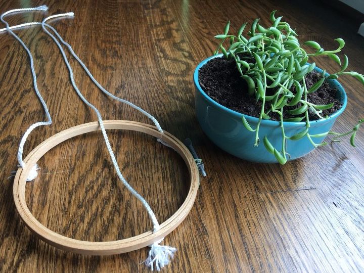 " "diy hanging succulent planter""