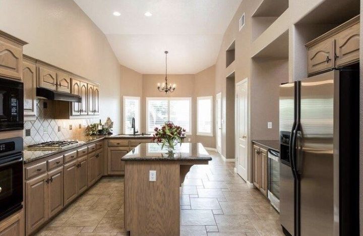 What To Do With Large Wall Space Above Cabinets Hometalk