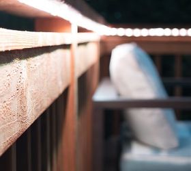 add ambient lighting to your deck railing