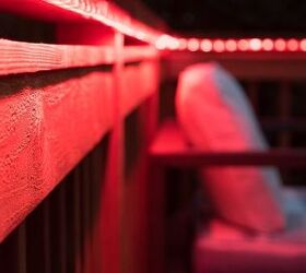 add ambient lighting to your deck railing