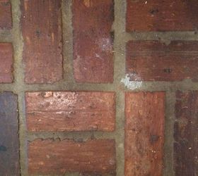 Fixing white spot (bleached look) on brick grout Hometalk