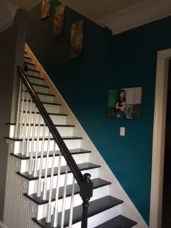 q help with high tall wall above stairs