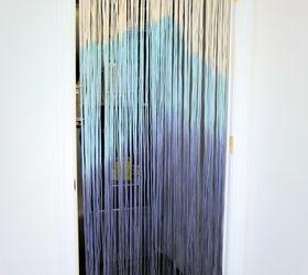 diy dip dyed string curtain
