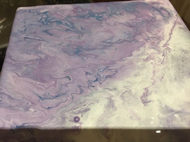 beginners 1st acrylic pour