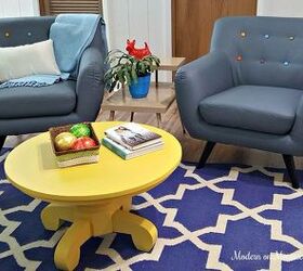 thrift store coffee table makeover