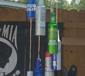 aluminum beer bottle wind chime