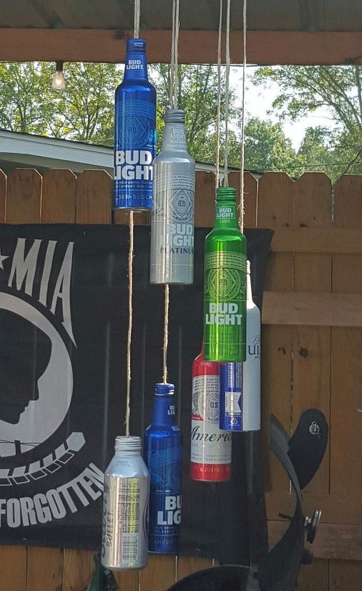 aluminum beer bottle wind chime