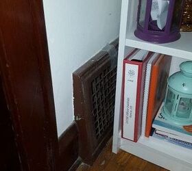 cold air return with built in bookcase