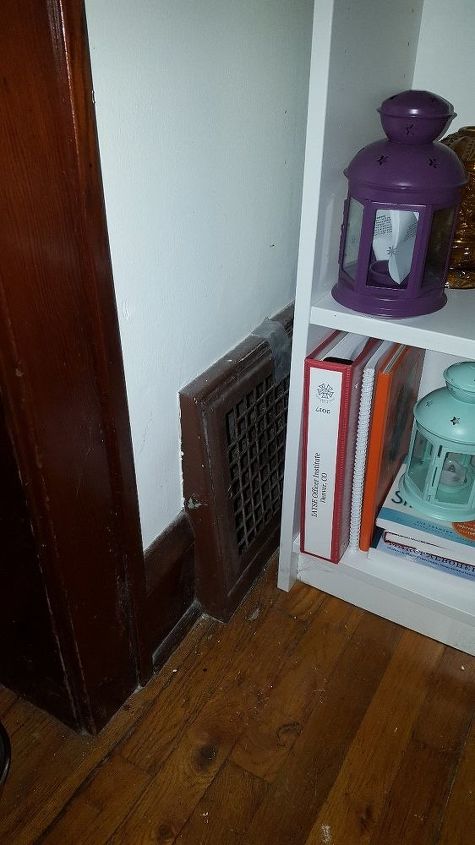 cold air return with built in bookcase