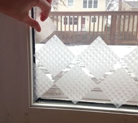 3 refreshing ways to control the see through in your window, Step 4 Stick your pieces on the door