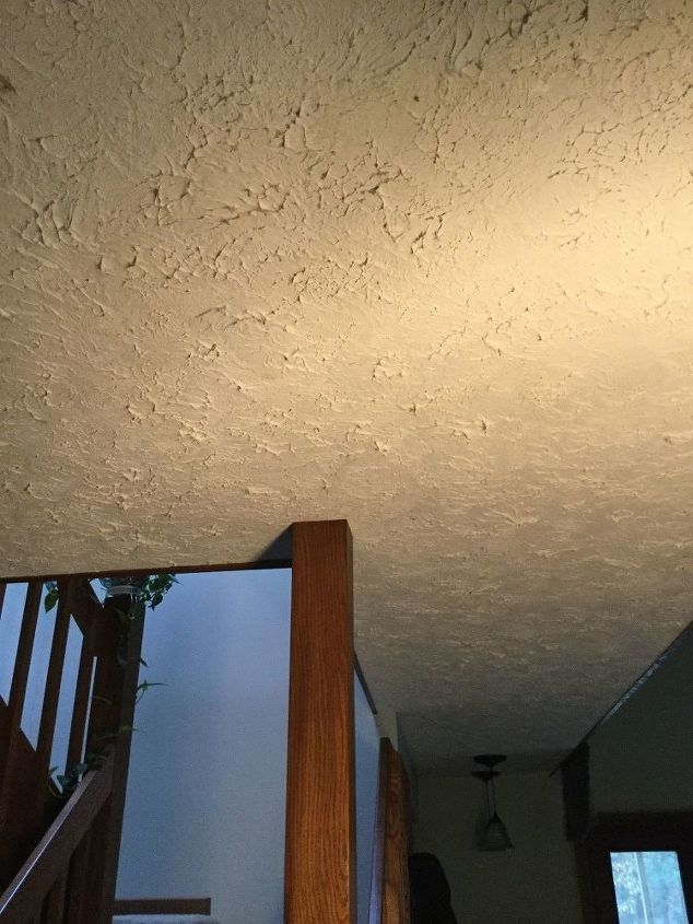 how do i smooth out my overly textured ceiling
