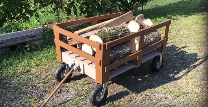 diy wagon made from pallets